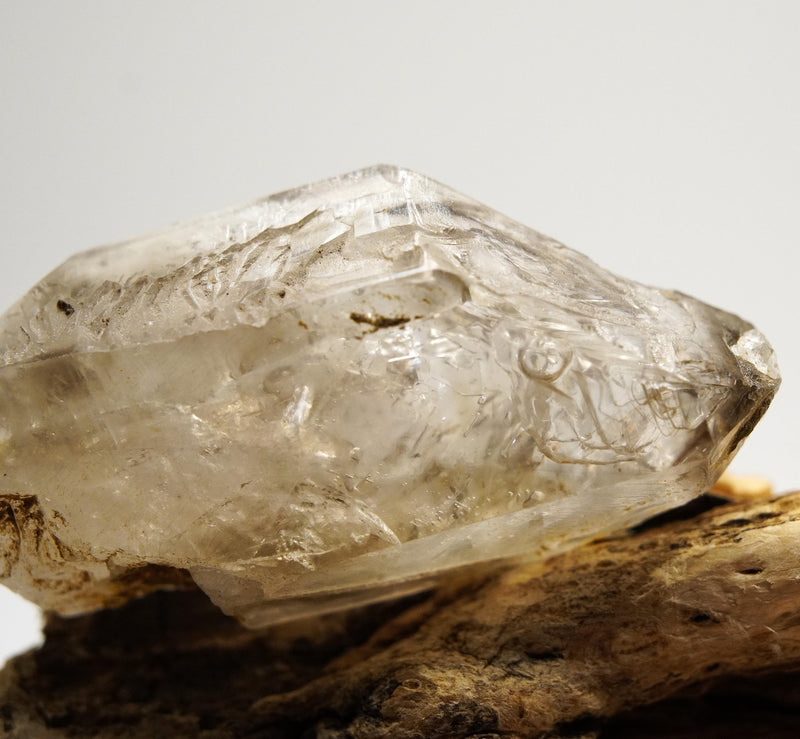 Omapeleki Smoky Brandberg Enhydro DT: Hand-Mined Raw Crystal