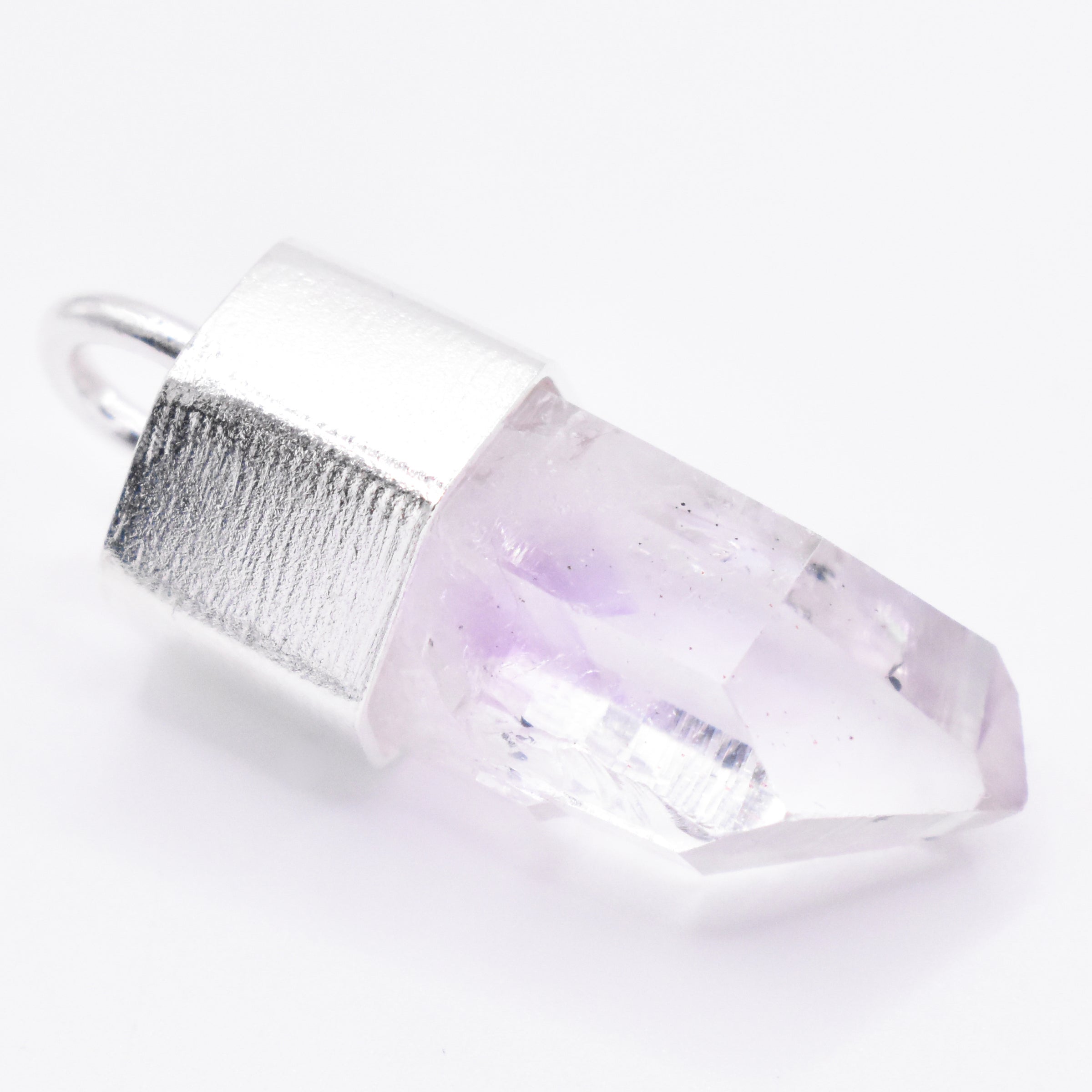 Handmade Brandberg Quartz Sterling Silver Pendant