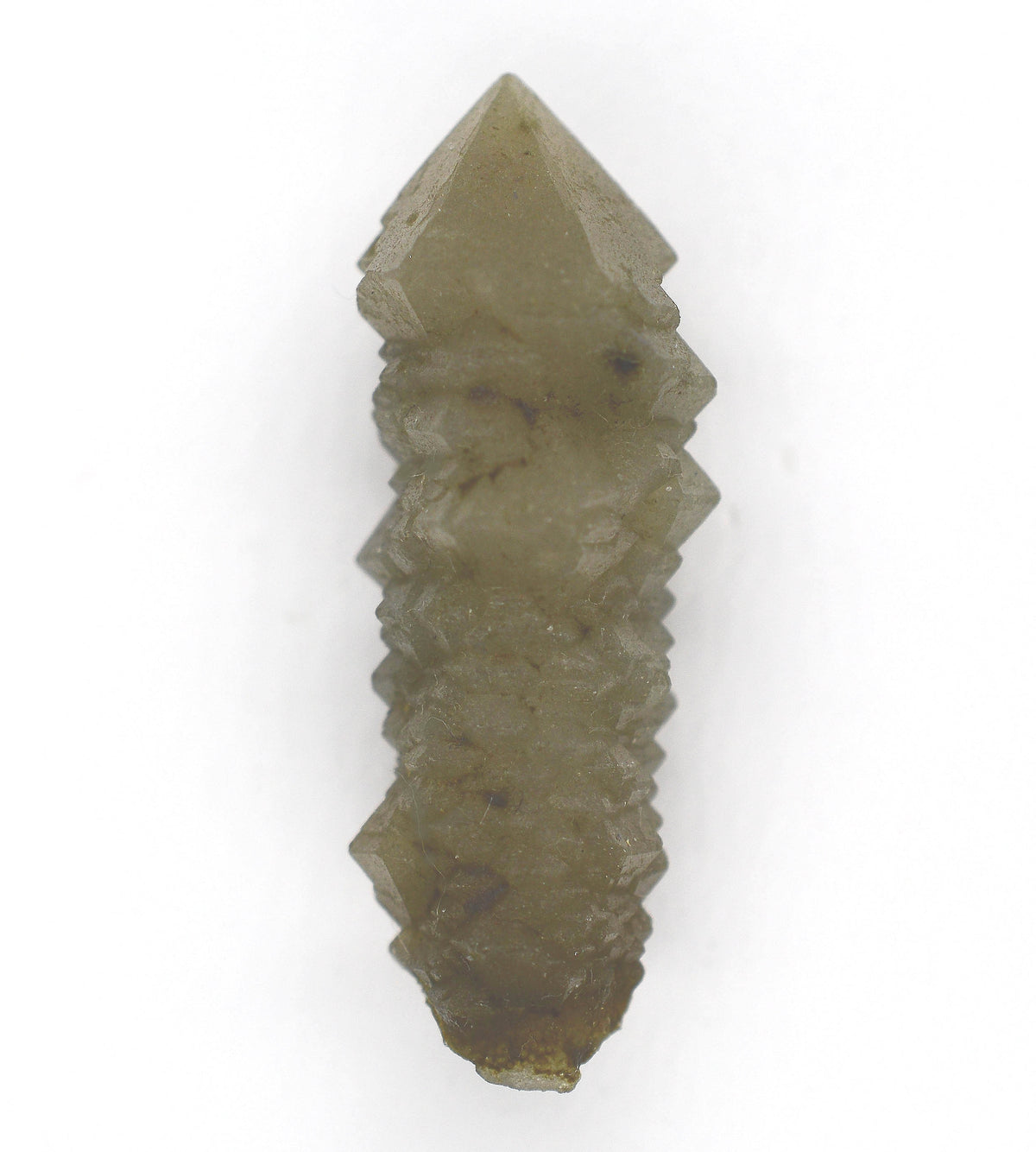 Mongolian Elestial Green Quartz Generator Sceptres with Hedenbergite