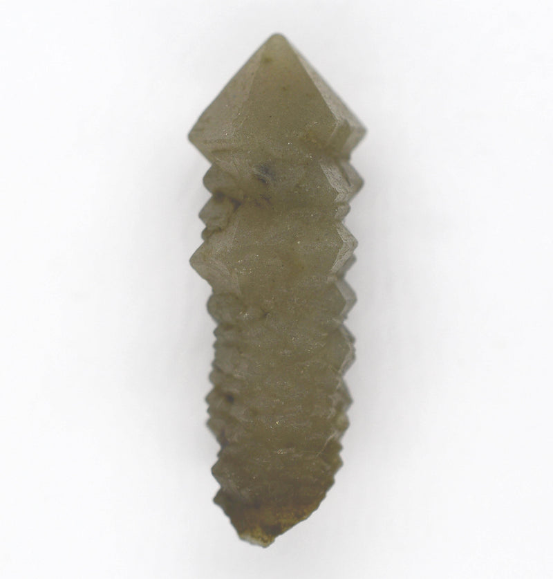 Mongolian Elestial Green Quartz Generator Sceptres with Hedenbergite