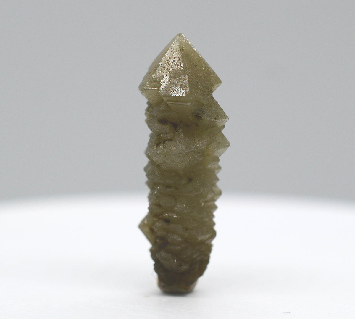 Mongolian Elestial Green Quartz Generator Sceptres with Hedenbergite