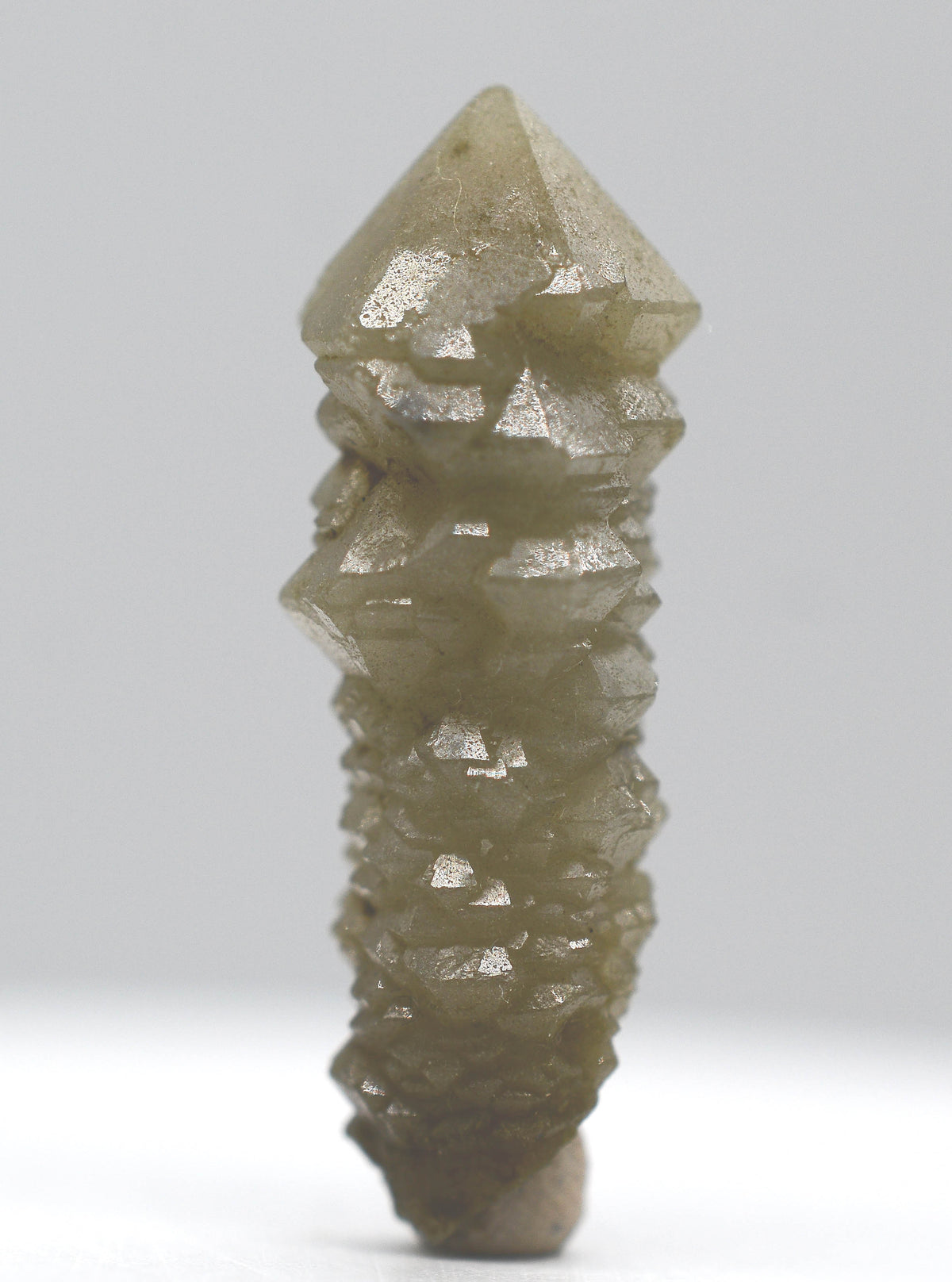 Mongolian Elestial Green Quartz Generator Sceptres with Hedenbergite