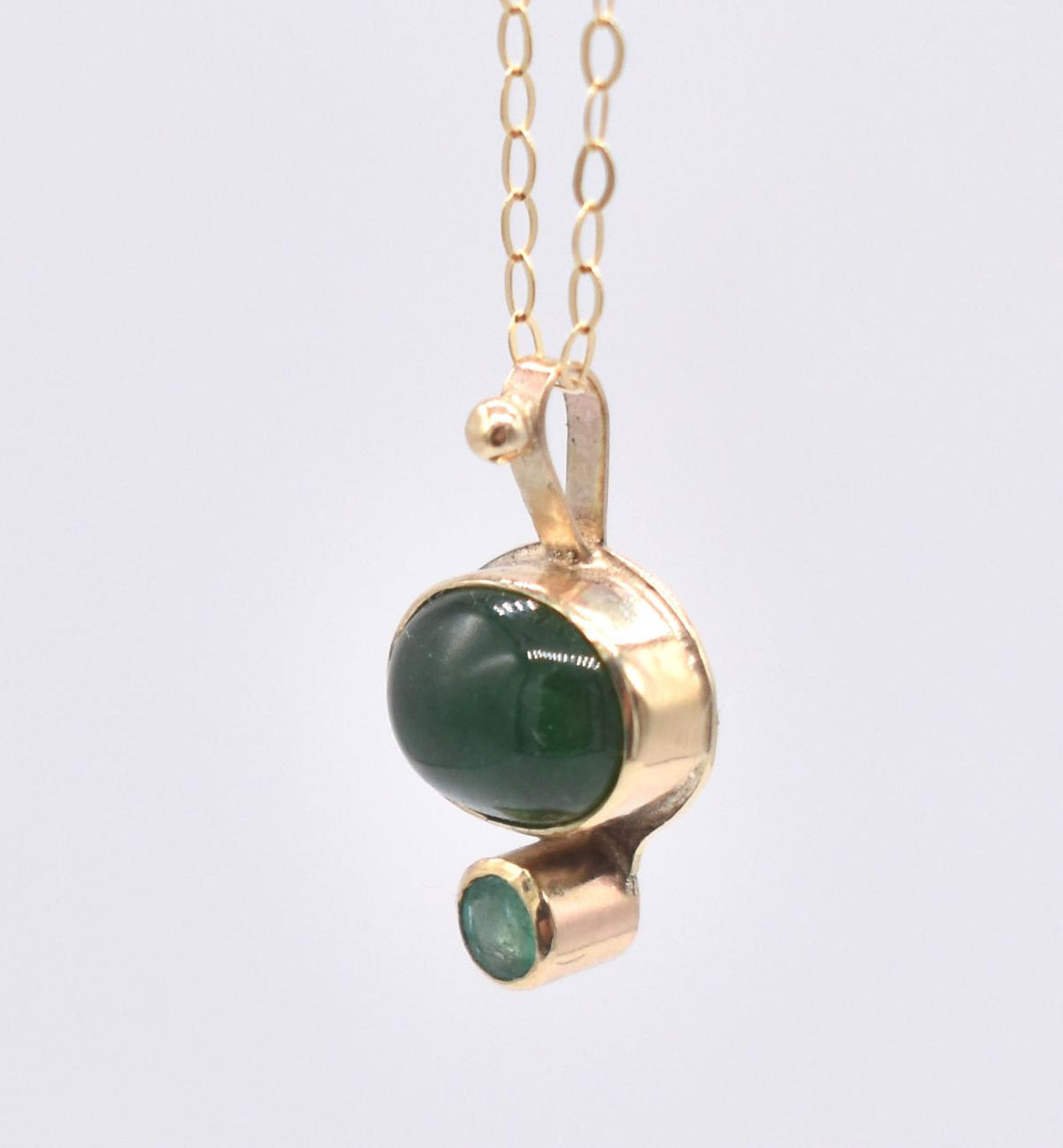 Emerald Gold Necklace