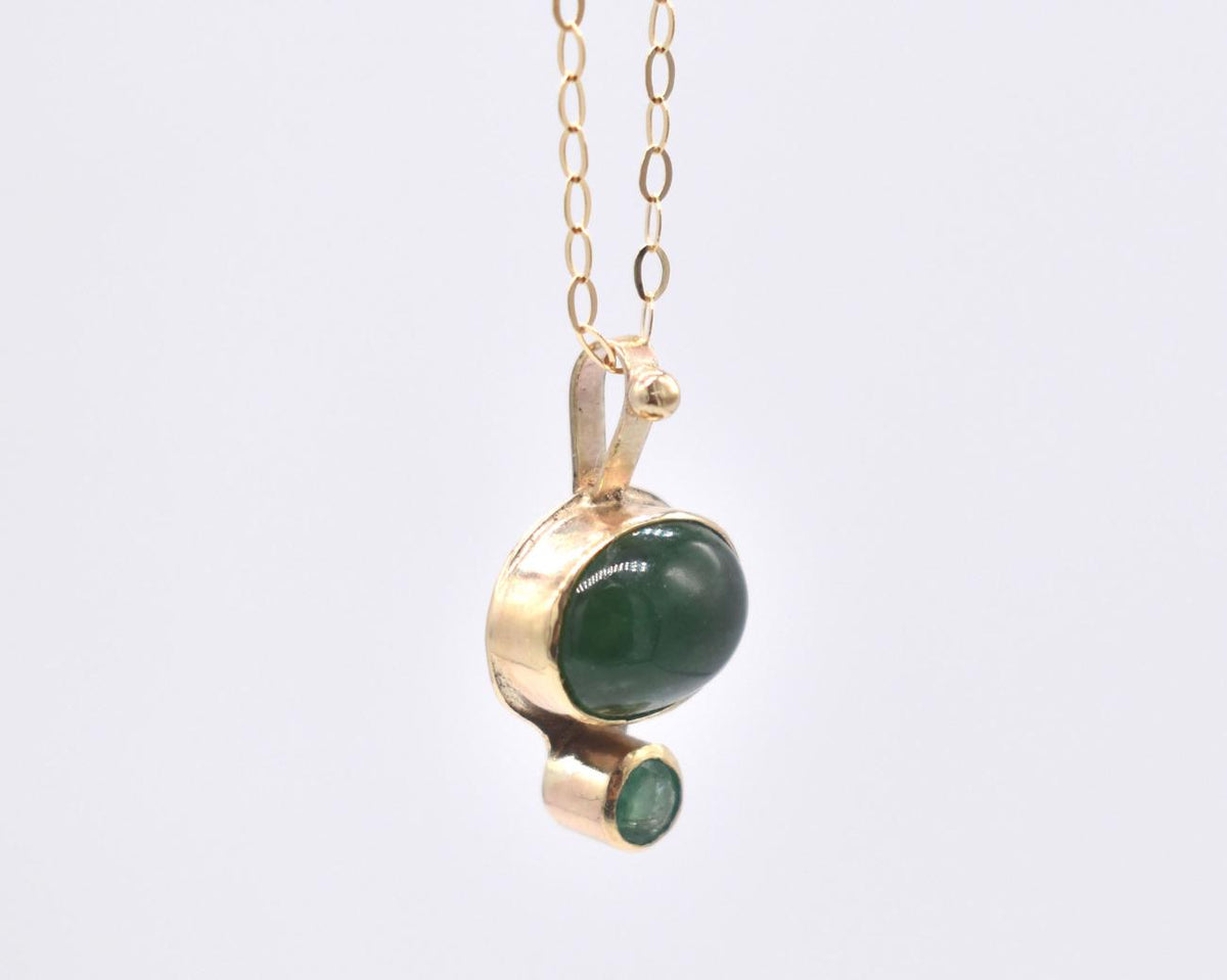 Emerald Gold Necklace