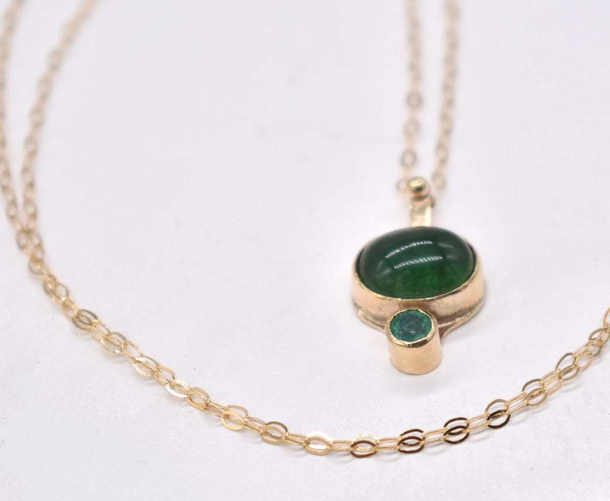 Emerald Gold Necklace