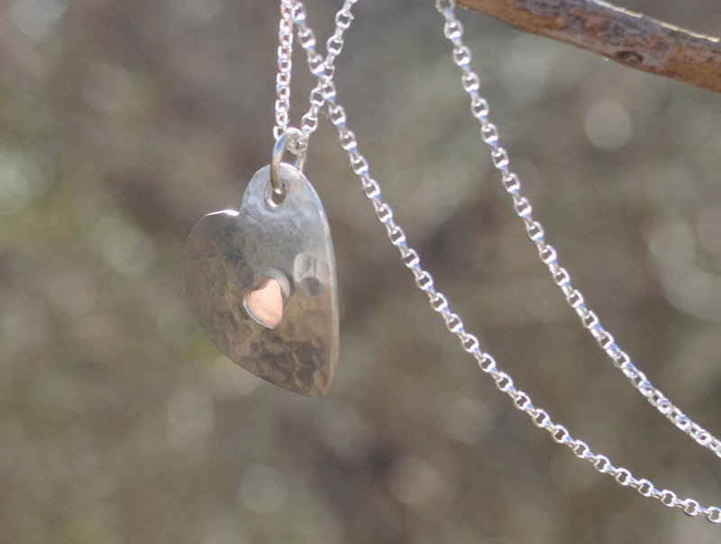 Handmade Pink Opal Silver Pendant