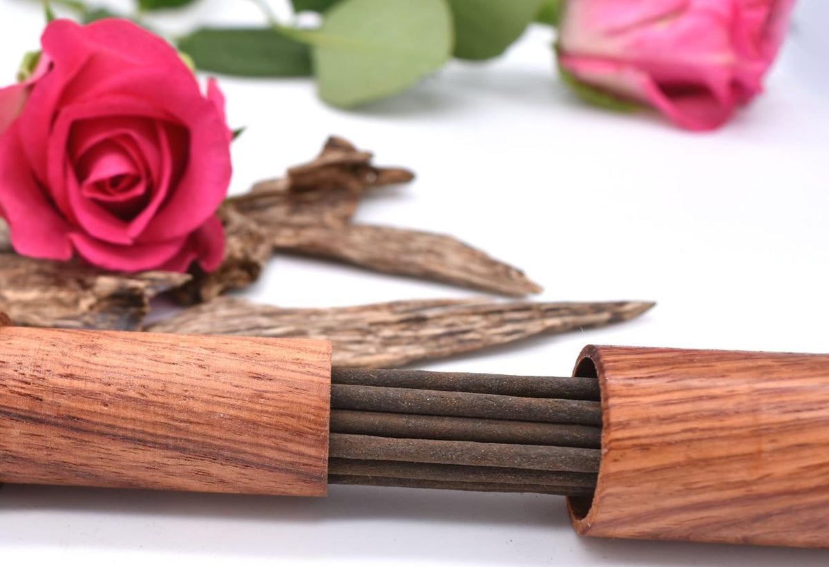 Limited Edition Organic Rose & Oud (Agarwood) Incense Sticks