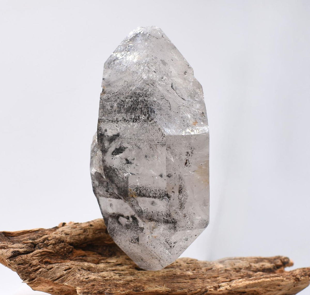 Tibetan Quartz Self-Healed Black Bubble Enhydro DT