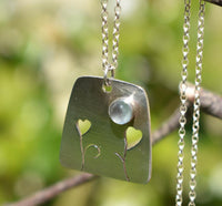 Handmade Aquamarine Silver Pendant